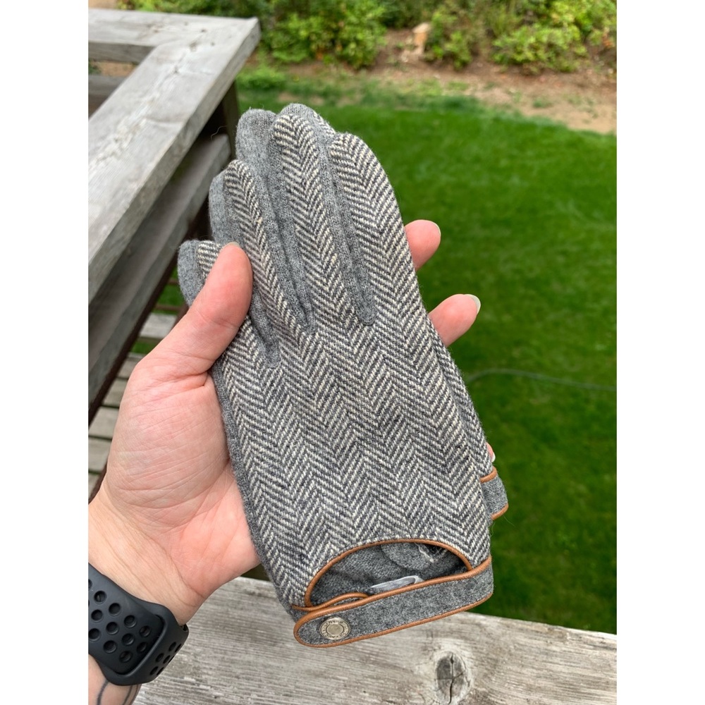 Ralph Lauren Herringbone Driving Gloves